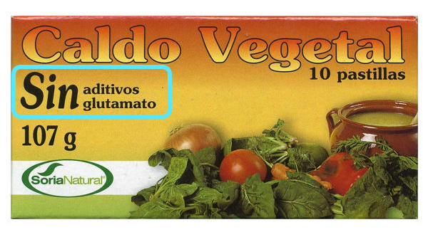 caldo vegetal sin glutamato